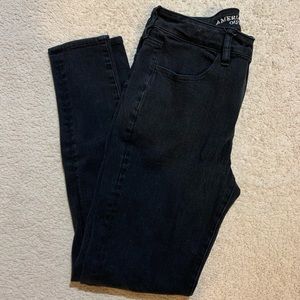 American Eagle Hi-Rise Black Jegging Skinny Jeans